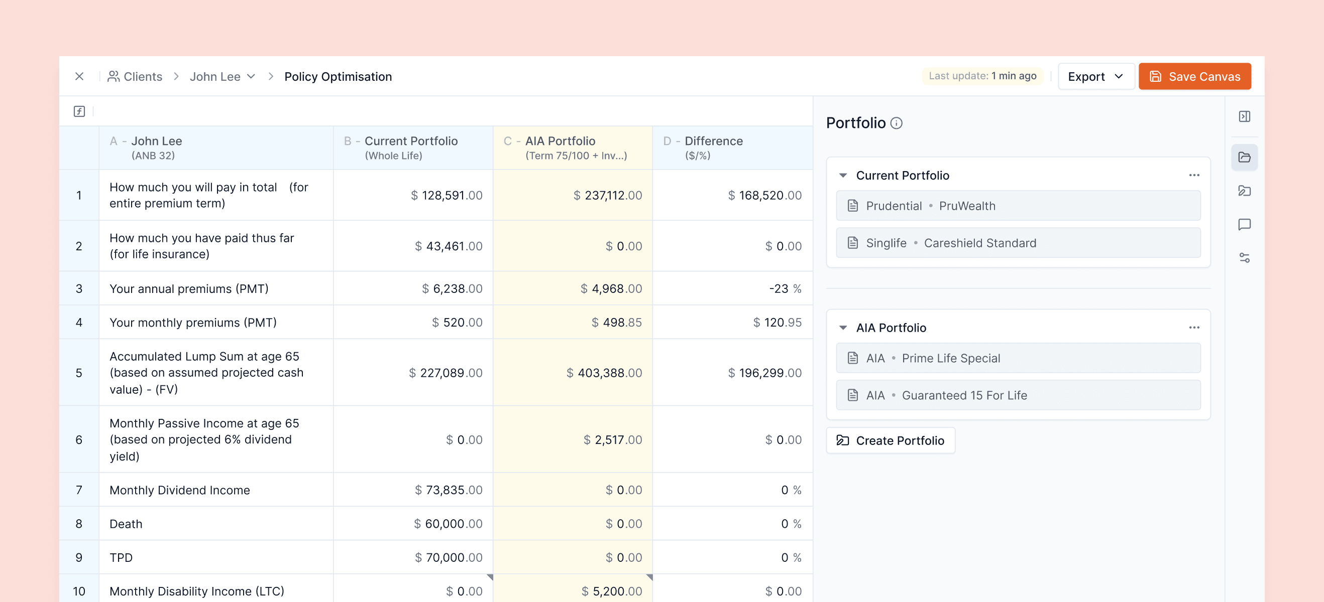 Portfolio optimization preview